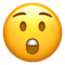 Astonished Face emoji on Apple